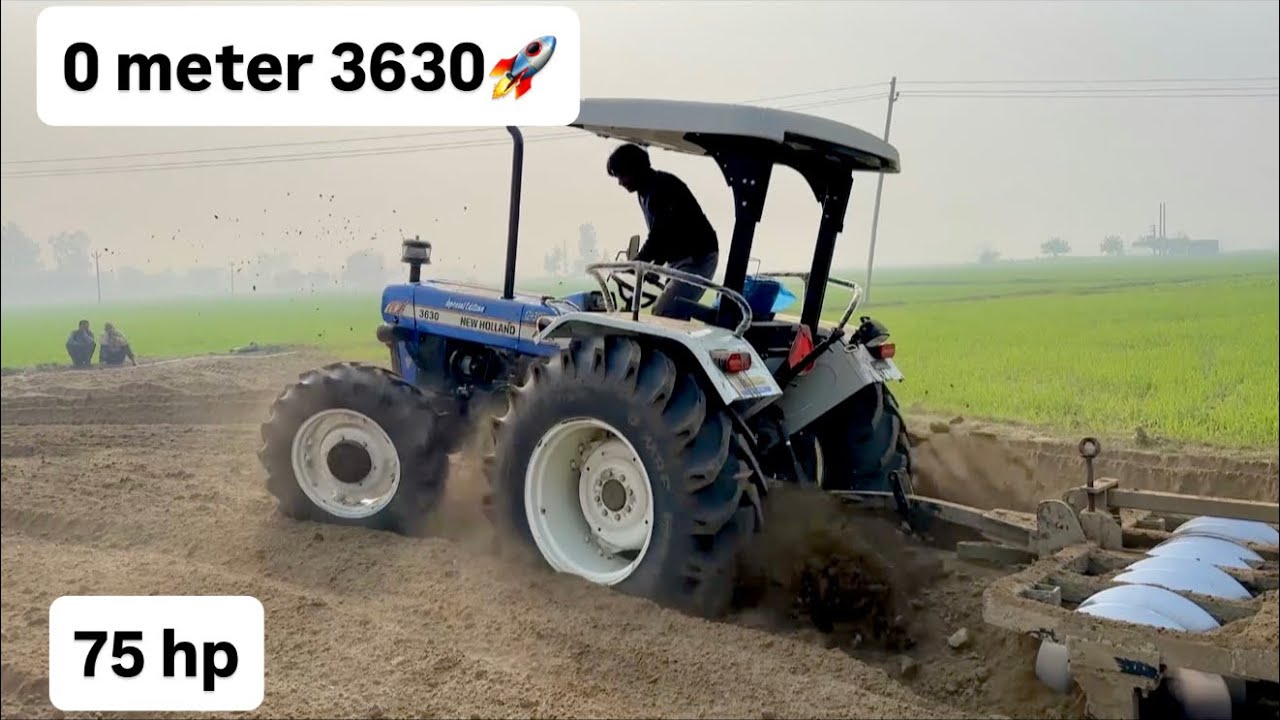 0 meter (3630 modified) #newholland3630 #farmequipment #jhondeeretractor #agriculture 