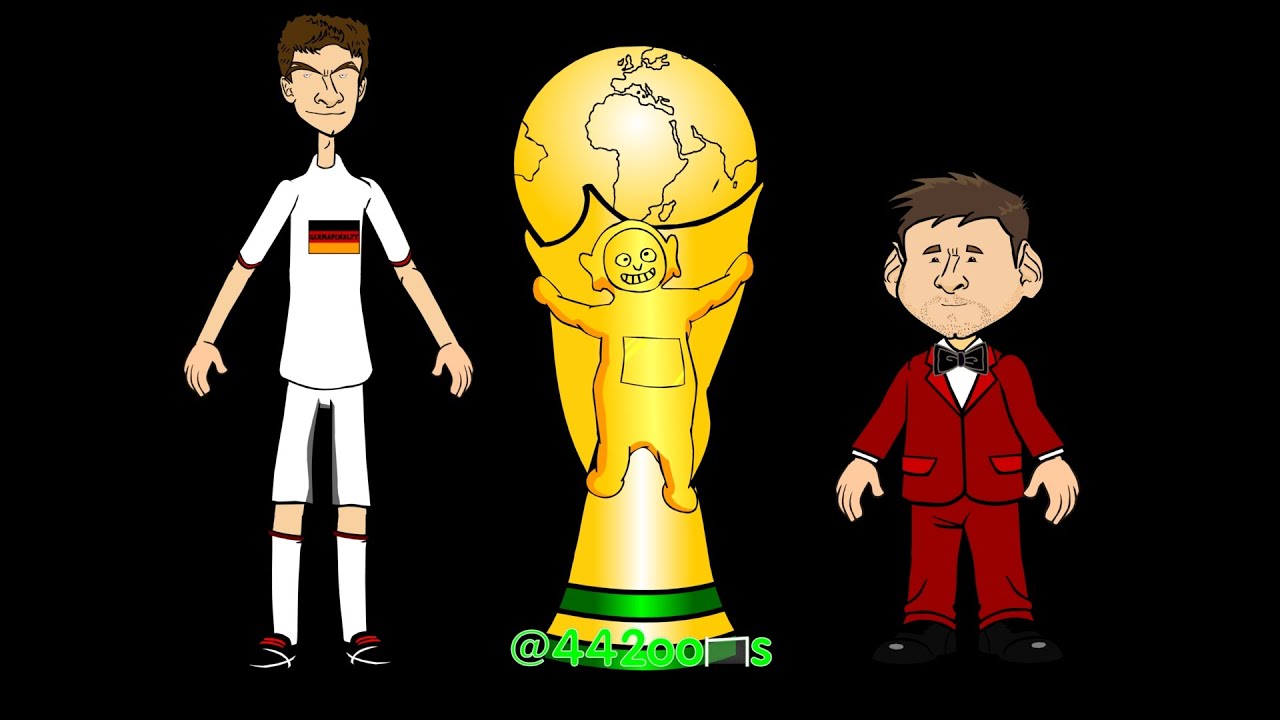 🇧🇷ГЛАВНЫЕ МОМЕНТЫ ФИНАЛА ЧЕМПИОНАТА МИРА 2014🇧🇷🇩🇪Германия - Аргентина🇦🇷 Гол Марио Гётце (мультфильм)