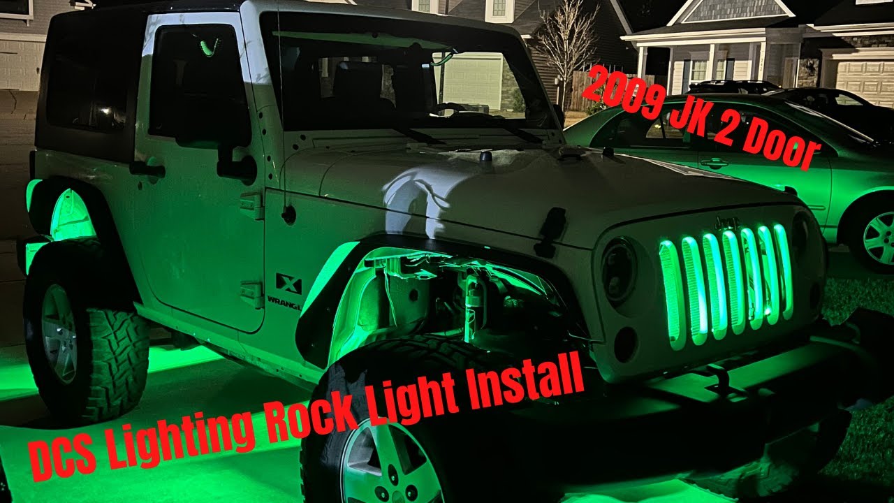 DCS Rock Light Install How To 2 Door JK Wrangler