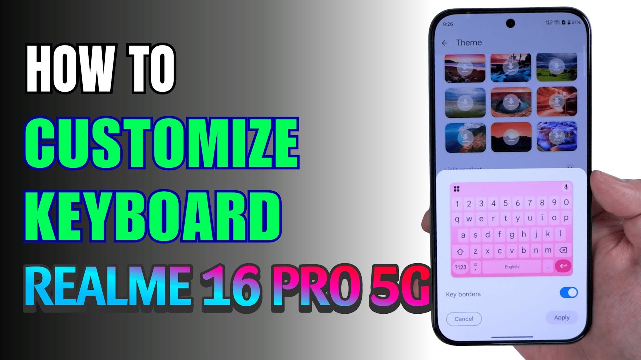 How to customize Keyboard on Realme 16 Pro 5G