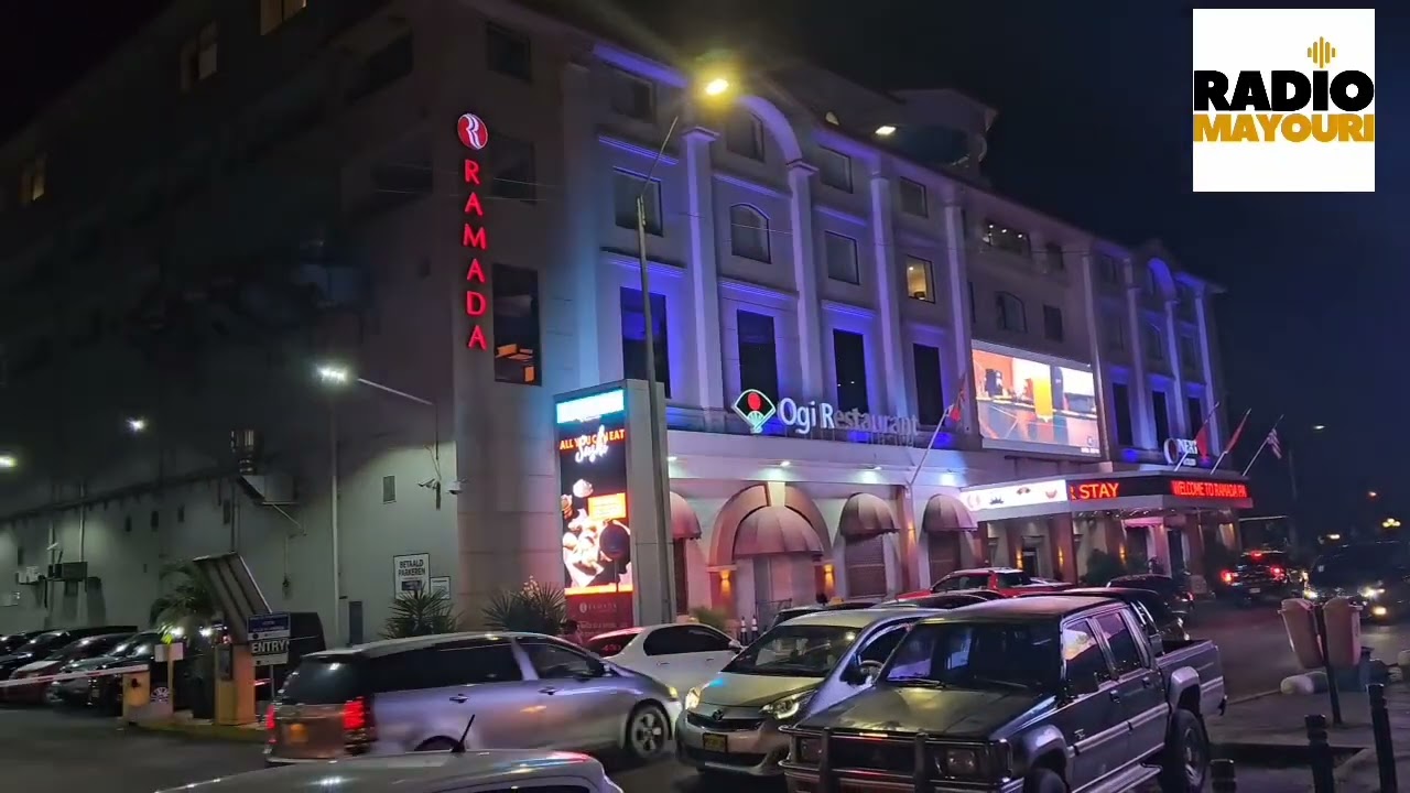 Paramaribo au Suriname by night