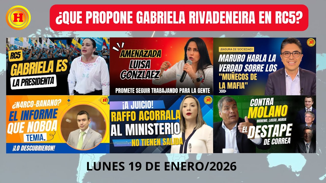 ¡GOLPE POLÍTICO! Gabriela Rivadeneira asume la Revolución Ciudadana y Correa arremete contra Noboa