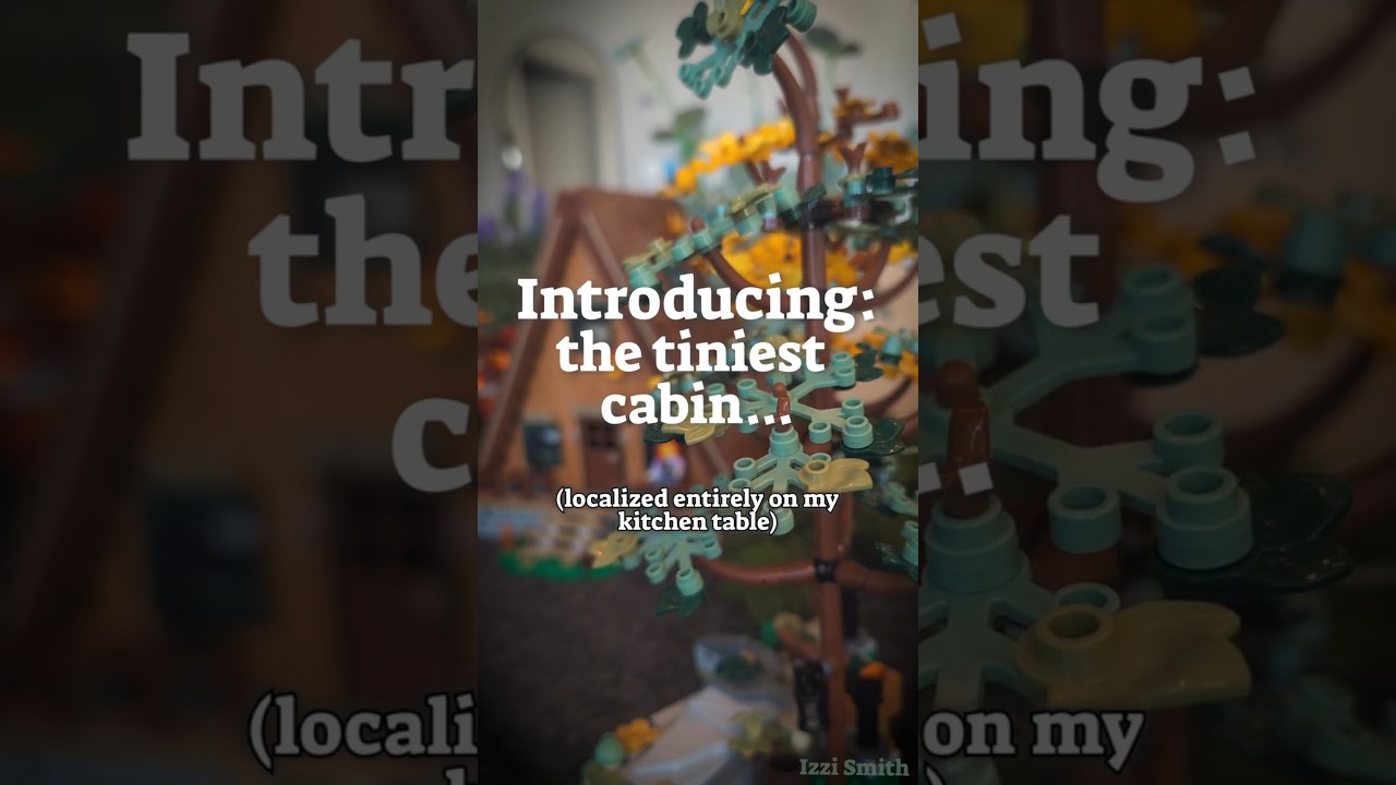 Tiny Cabin, Big Plans 🌲 A Cozy Stop Motion #shorts