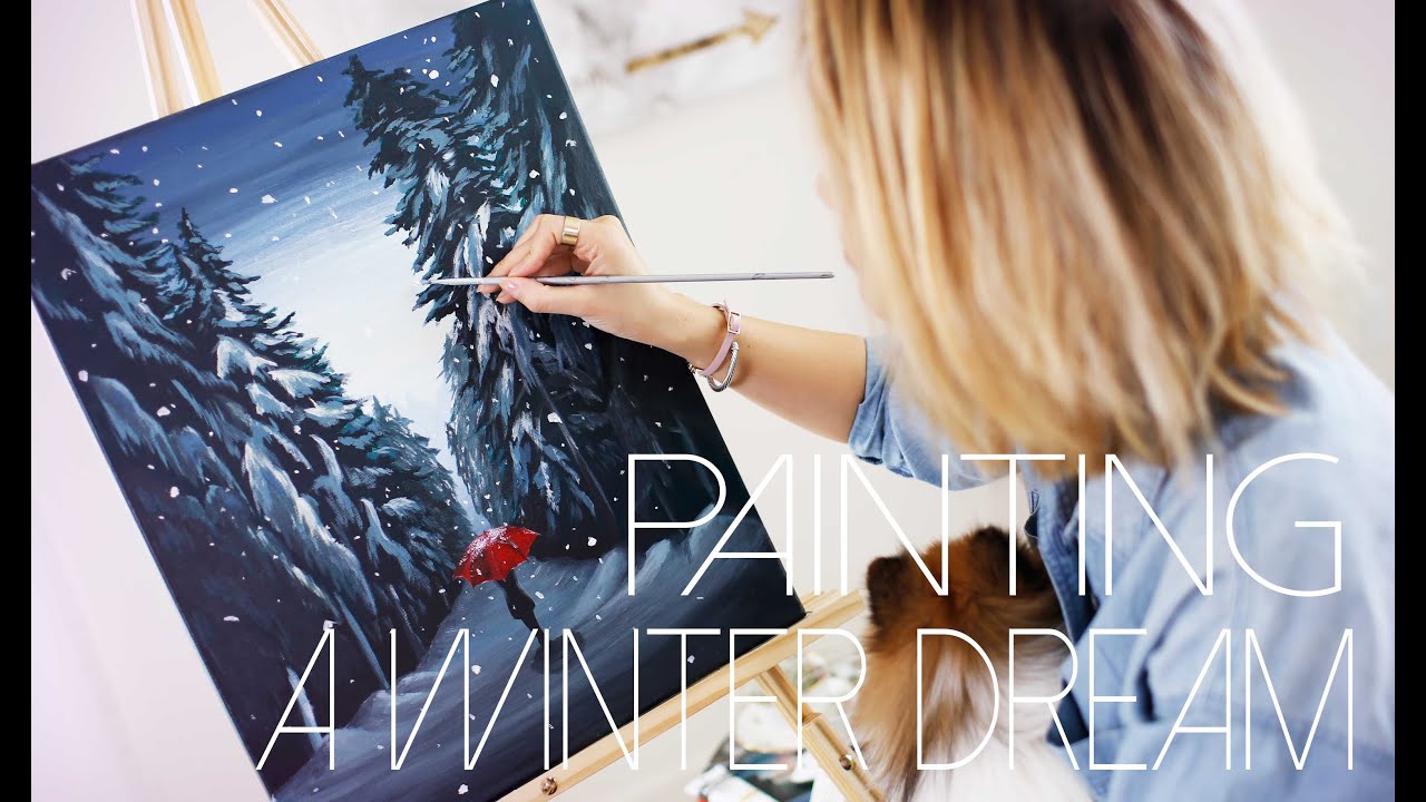 A Winter Dream: DIY Painting Tutorial | ANN LE