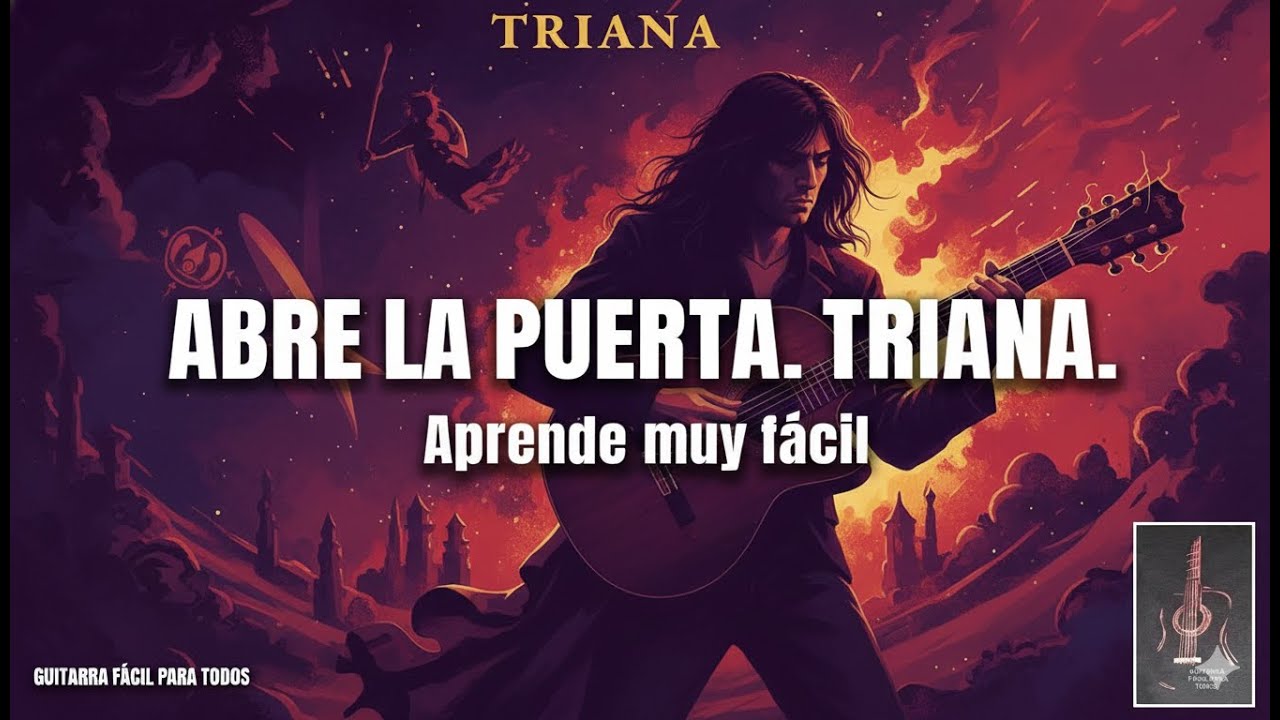 ABRE LA PUERTA NIÑA CON ACORDES. TUTORIAL DE GUITARRA FÁCIL.