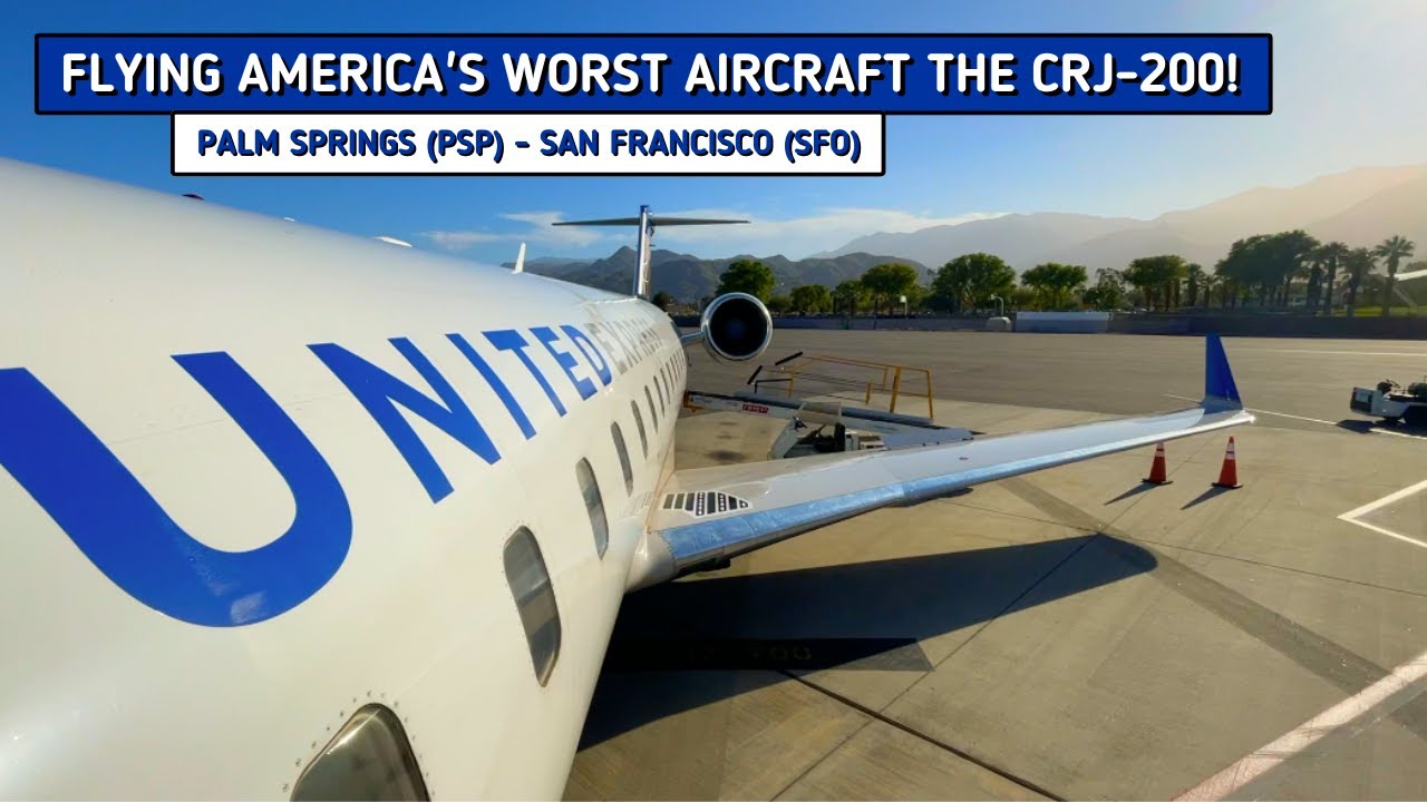 REVIEW | United Express | Palm Springs (PSP) - San Francisco (SFO) | Mitsubishi CRJ-200 | Economy