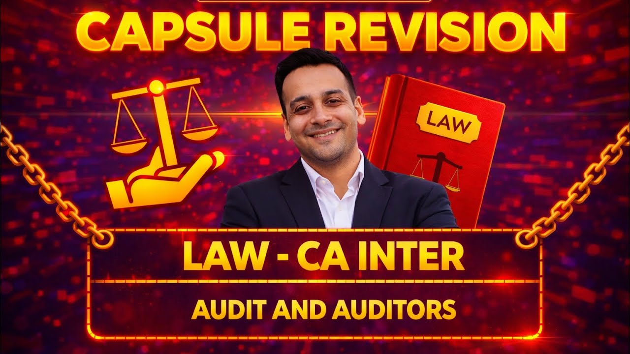 AUDIT & AUDITORS | Corporate and Other Laws | CA Inter | Capsule Revision