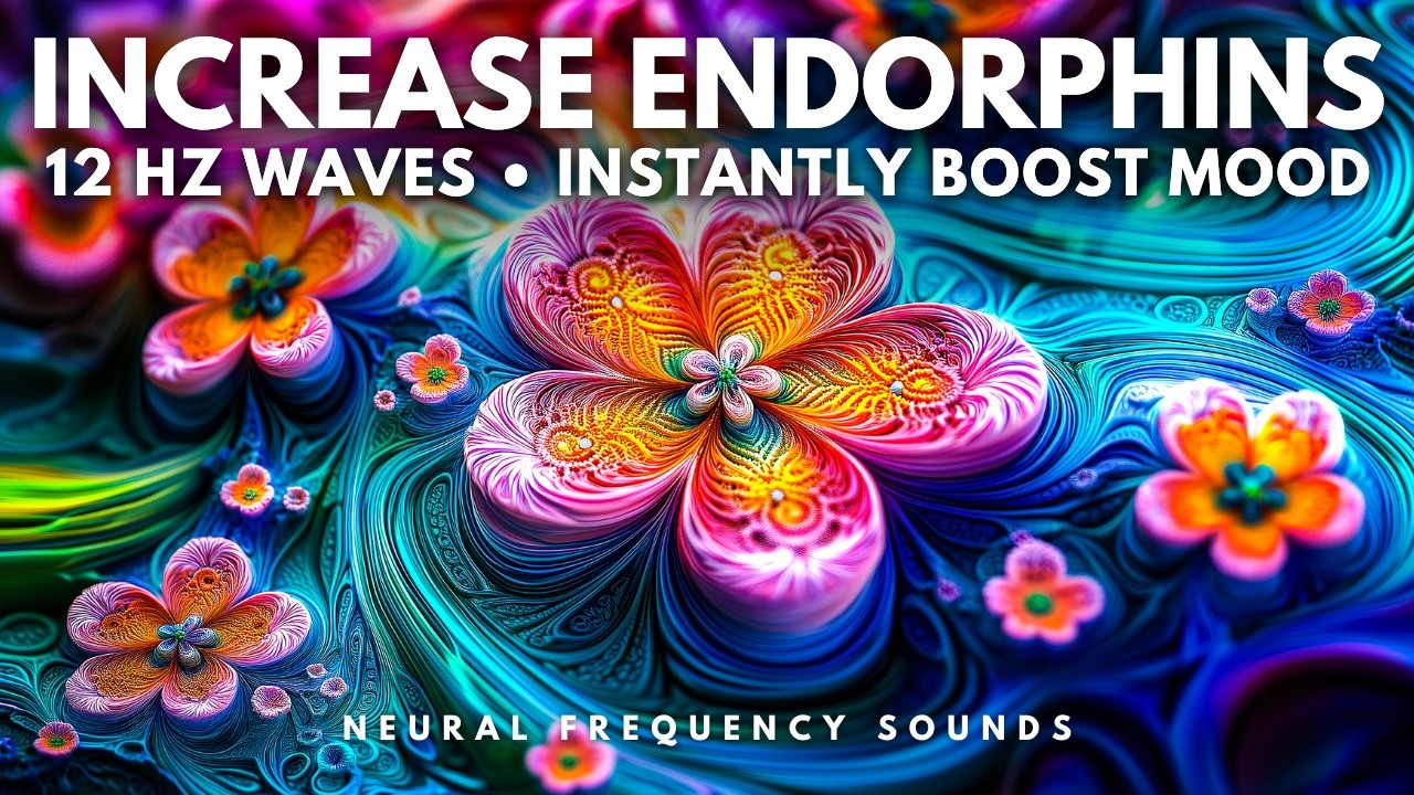 Endorphin Rush 12 Hz • Instant Mood Uplift | Meditation for Natural Happiness | 8 Hour Music