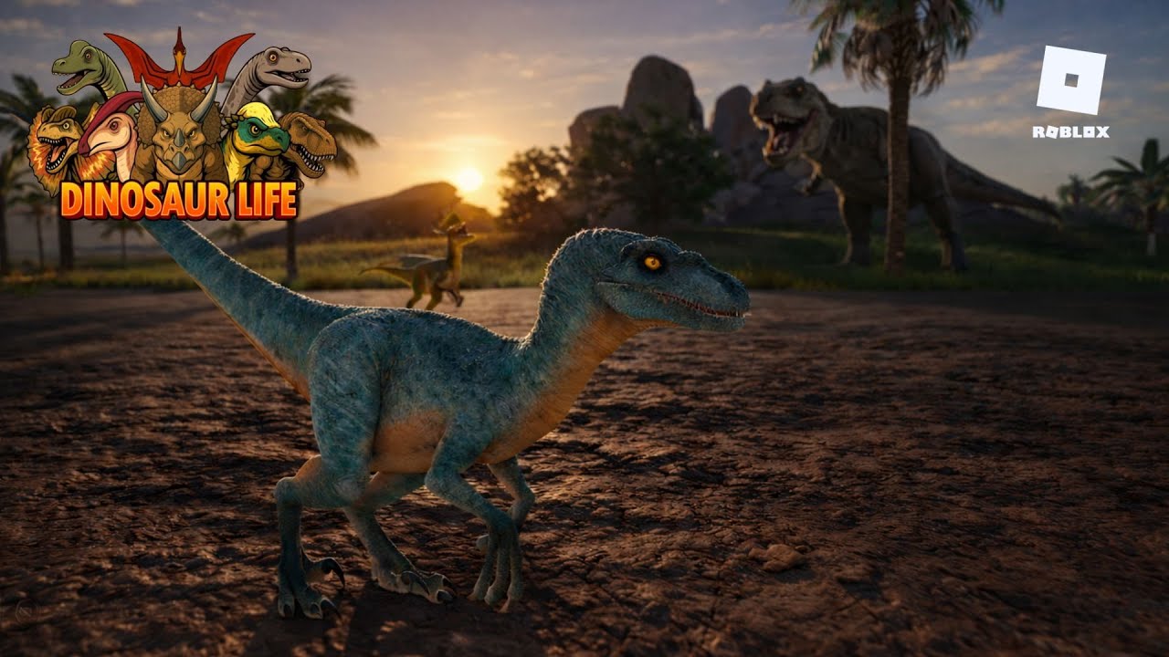 O T-REX NÃO DEU PAZ PRO VELOCIRAPTOR! Dinosaur Life (Roblox)