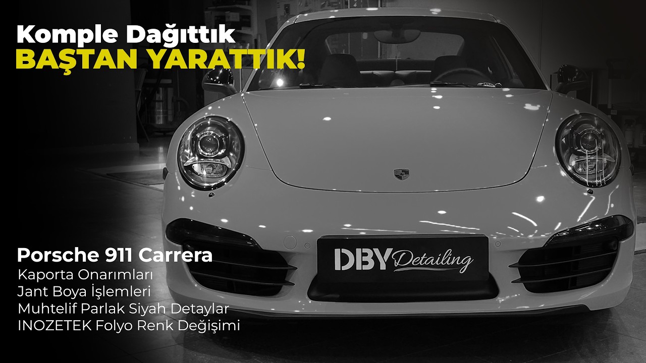 Porsche 911 Carrera’yı Baştan Yarattık! Inozetek Citrus Yellow Folyo Kaplama