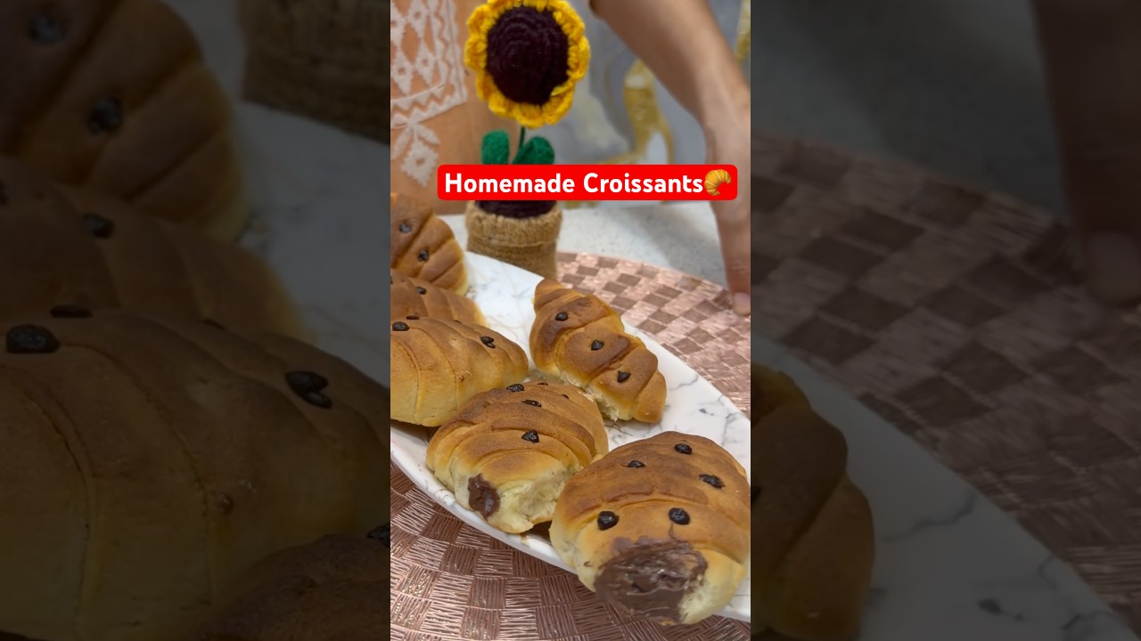 Rana Ji Ko Kaam Yaad Dilate-Dilate Croissant Bana Diye 😂🥐 |  #croissant #homemade #baking #recipe