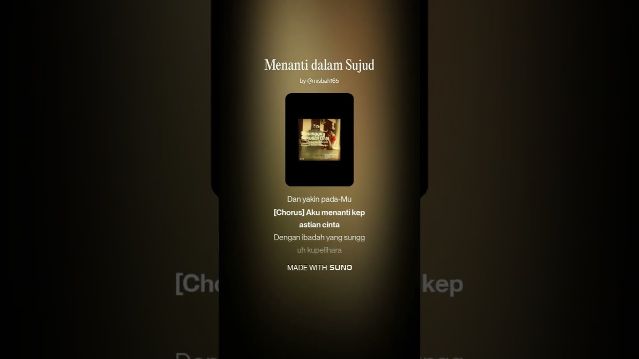 Menanti dalam sujud