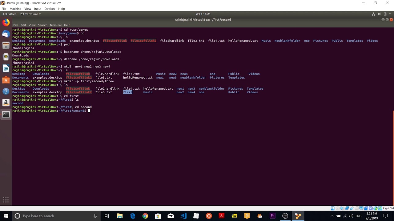 Linux Tamil Tutorial | 5 - Linux Directory Commands
