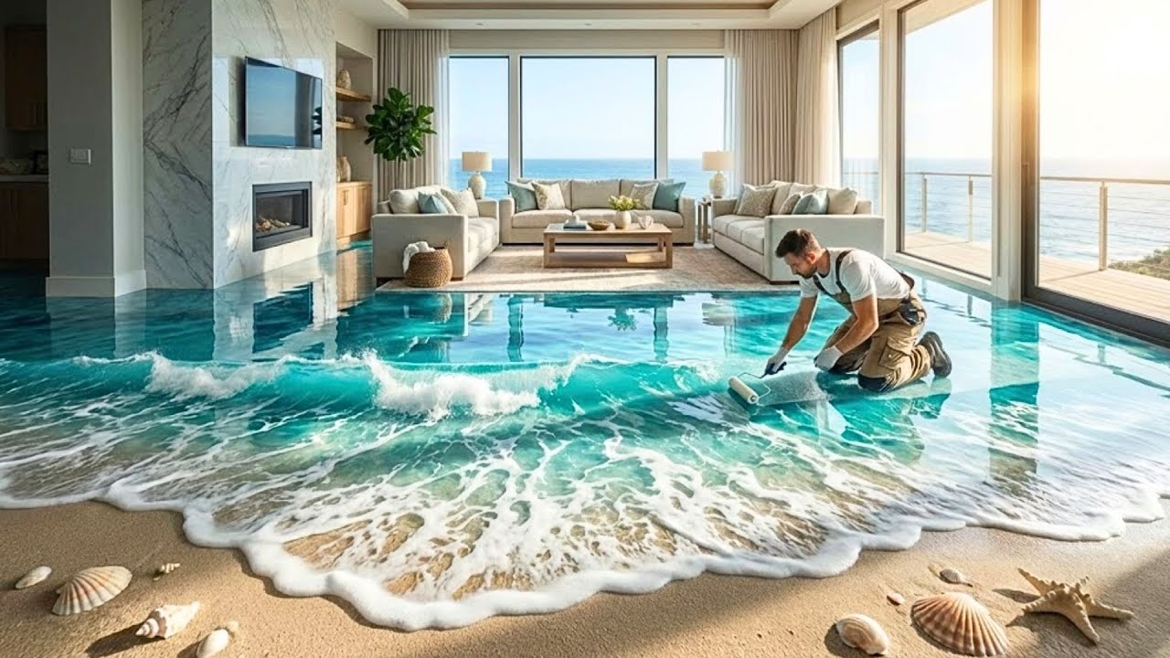 Top 8 Ocean Wave Resin Floors Featuring Realistic 3D Surf and Real Sand