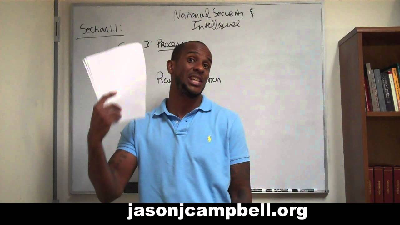 20. Section 1.1: National and Homeland Security Affairs Intelligence