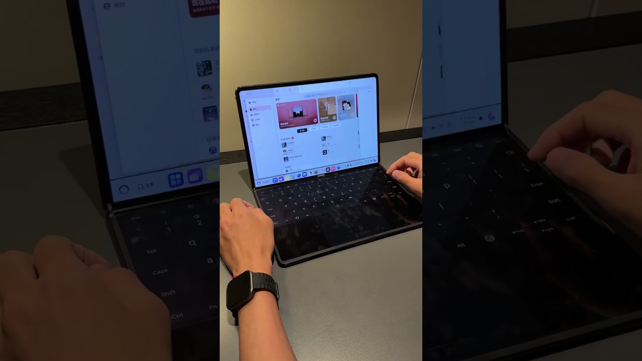 Smooth Hinge & 8-Finger Keyboard?! Huawei MateBook Fold is AMAZING!