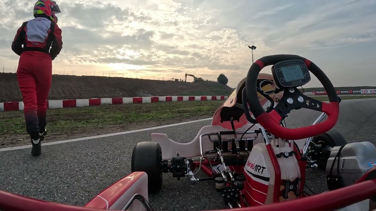 FRANCIACORTA KARTING, KZ 2, Zoe Florescu Potolea, engine seized, test day WSK Super Master Series