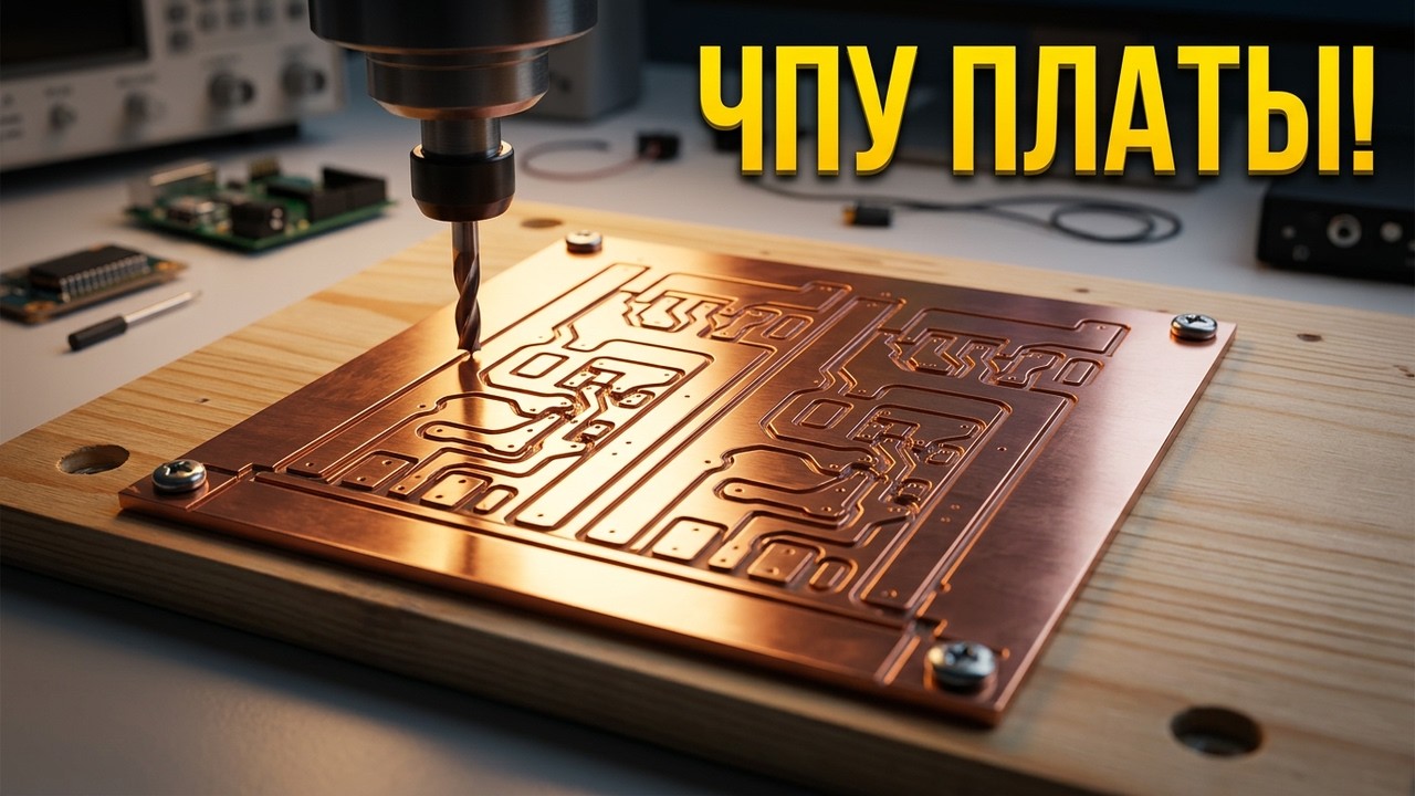 Изготовление печатной платы на ЧПУ