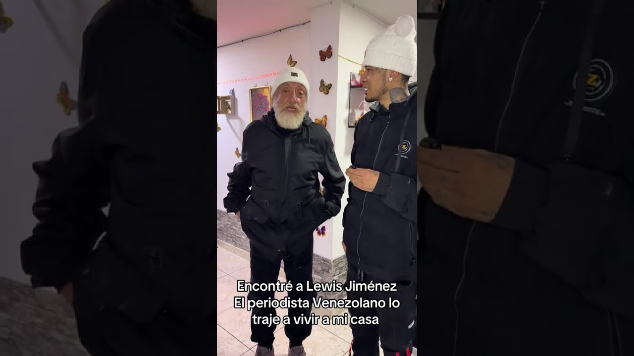 Lewis Jiménez periodista venezolano en casa de Rubén el profe 