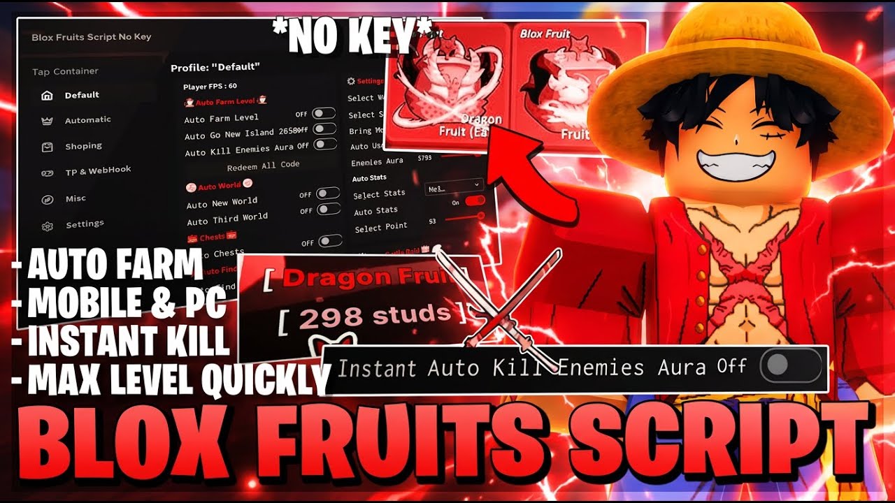 💎 BEST Blox Fruits Script 2026 | Auto Mastery + Fruit Sniper + Sea Events + ESP | Keyless PC/Mobile