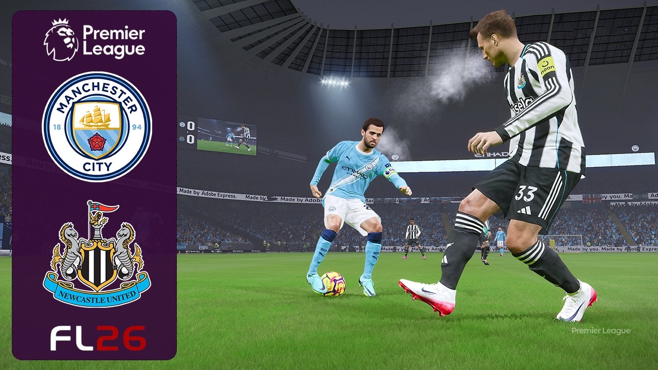 FL 26 | Man City vs Newcastle United | Premier League 25/26 | Full Match Simulation | 2K HDR | PC