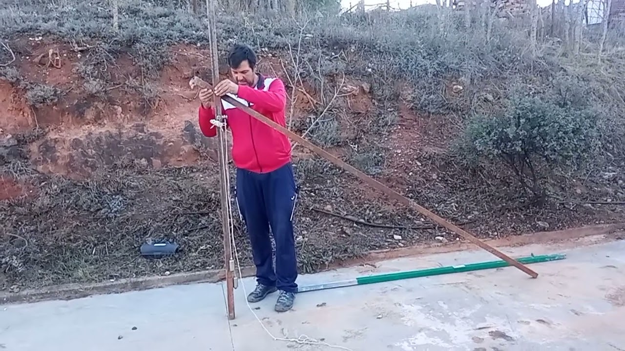 como poner una regla ,mira para levantar una pared