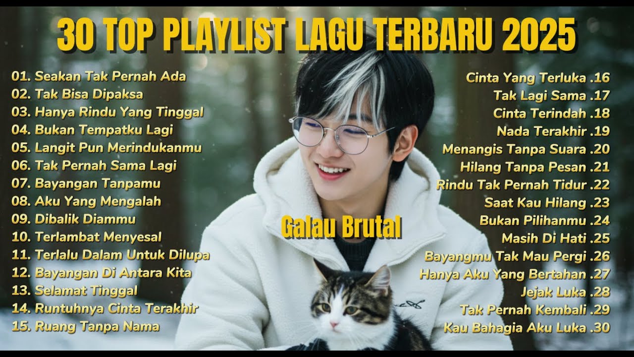 Playlist Trending 🖤🎧 || Lagu Pop Indonesia 2025 || Bikin Nangis😭 | Seakan Tak Pernah Ada