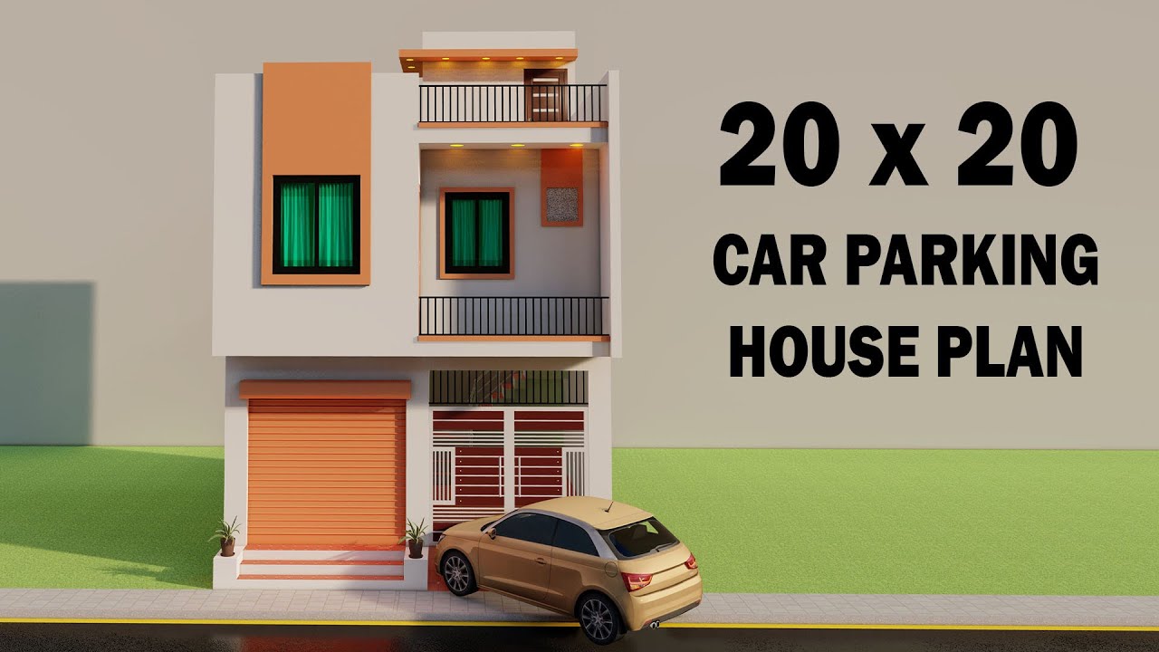 Shop with car parking house plan,3D dukan or makan ka naksha,20 by 20 2 bedroom house plan,3D shop