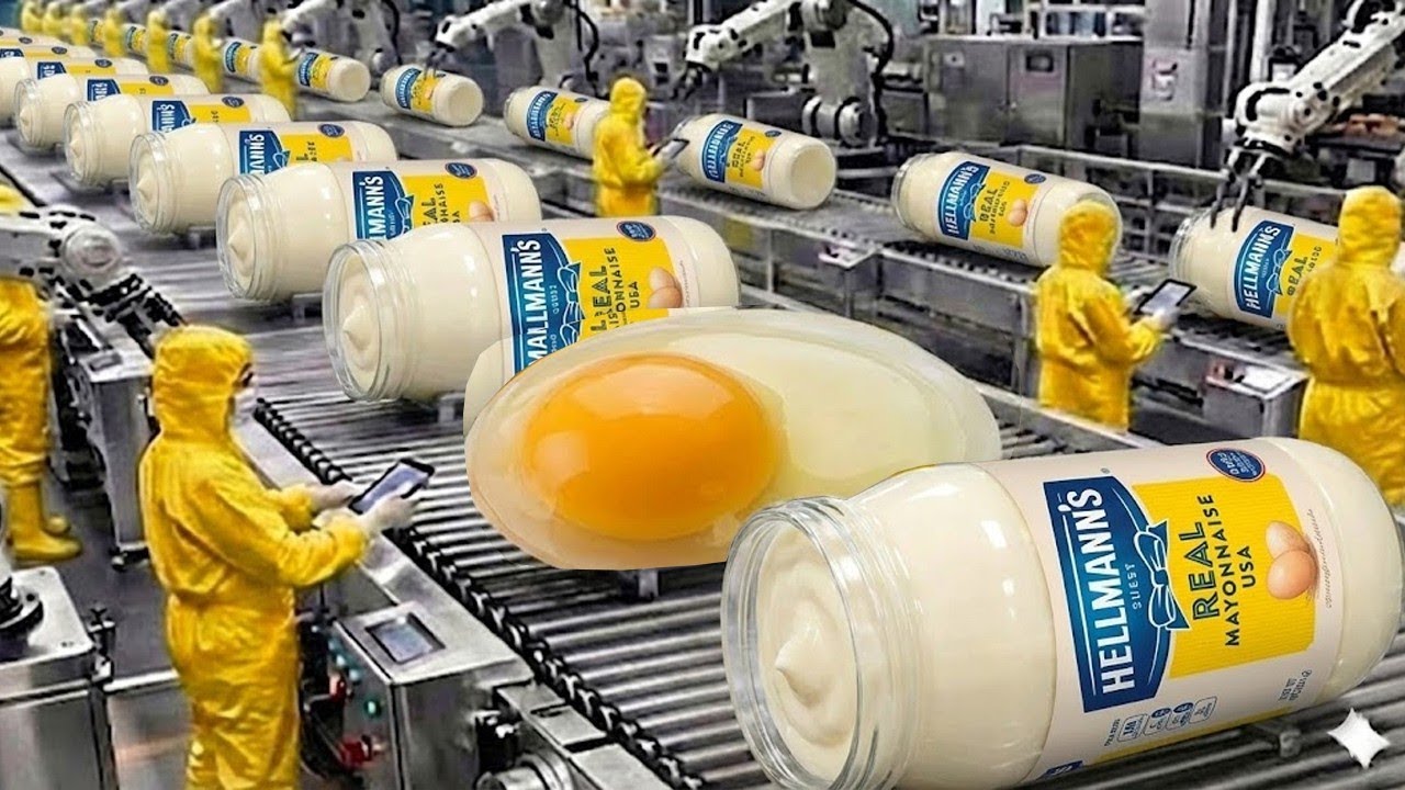 Cómo se Hace la Mayonesa Hellmann’s Real | Proceso de Producción Completo en Fábrica