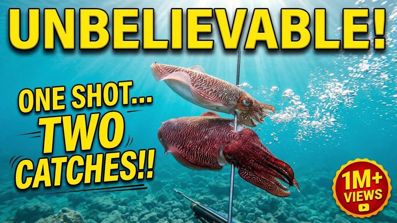 Nembak Sotong | cuttlefish spearfishing