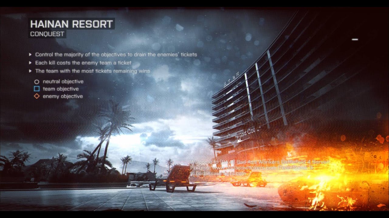 Battlefield 4: Hainan Resort Loading Screen