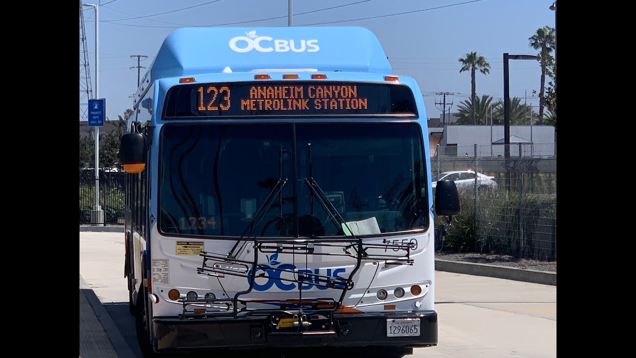 OCTA Route 123 North Huntington Beach GoldenWest Transp  Center to Anaheim Canyon Metrolink Station
