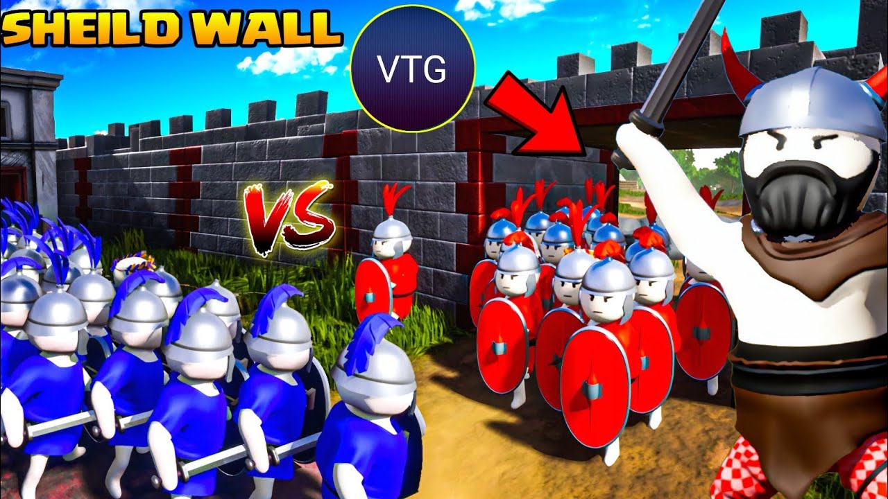 I CREATED AN ARMY FOR WAR 😱|SHEILD WALL GAMEPLAY|ON VTG!