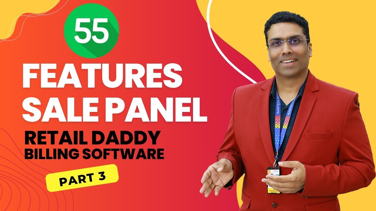 Billing Software Sale Panel 55 Features!! Retail Daddy!! Billing Software for PC