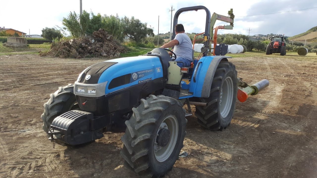 FASCIATURA ROTOBALLE E SCOPRIRE IL MODO D'IMPENNARE CON IL TRATTORE | LANDINI TECHNOFARM 80 + WOLVO