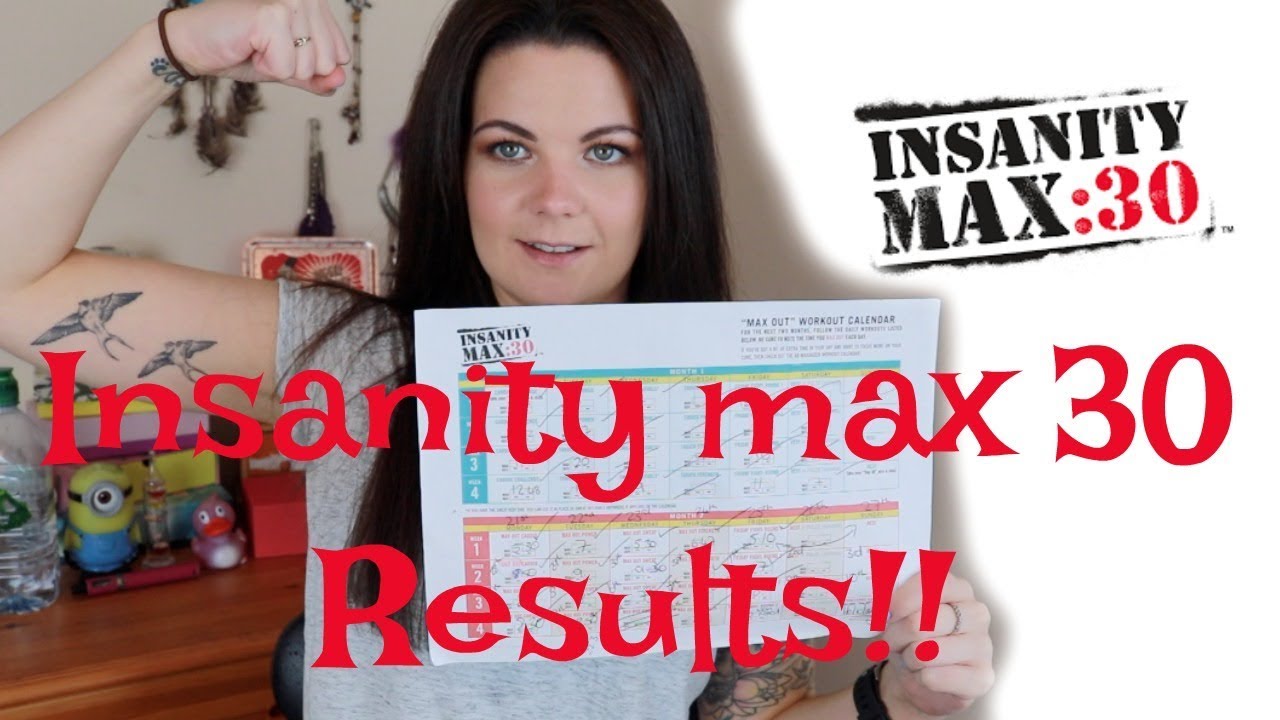 Insanity max 30 results | my fitness journey