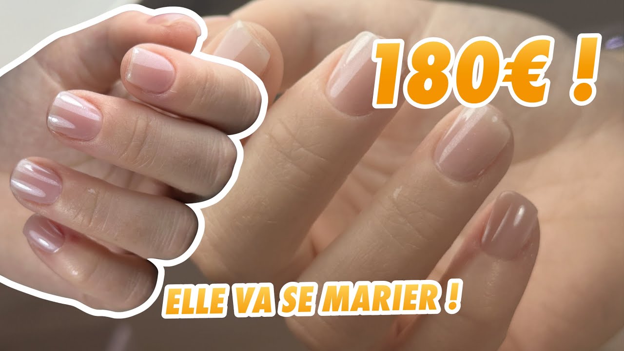Une POSE à 180€ 😱 Je lui fais une MANUCURE RUSSE pour son MARIAGE 😍