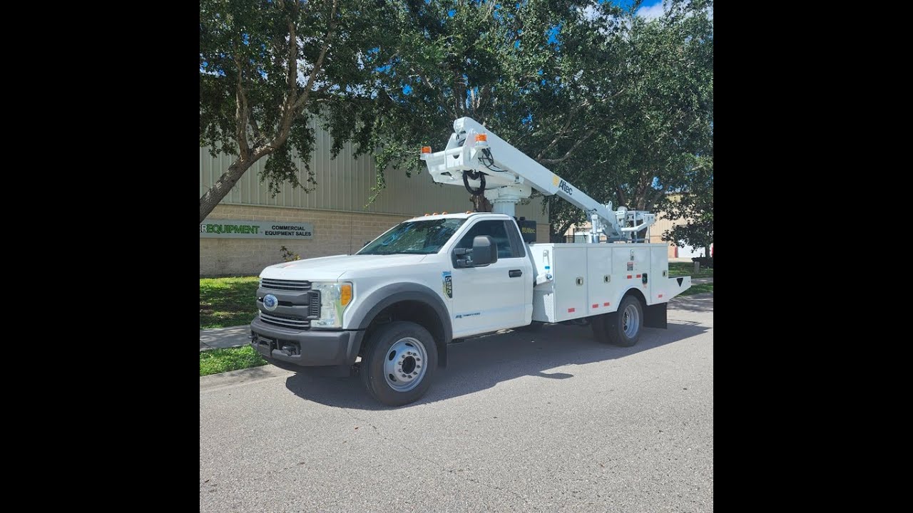 Altec AT235P Cable Placer on 2017 Ford F550 Utility Truck   91911