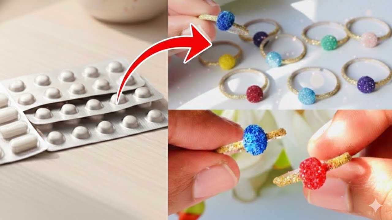 Don't Throw This Away! DIY Ring from Pill Covers✨