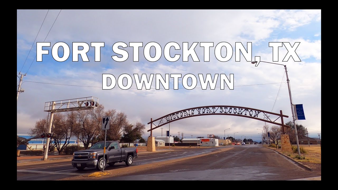 Fort Stockton, TX - Driving Downtown 4K