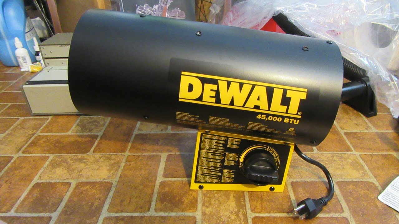 DeWalt model DXH45FAVHC Forced Air Propane Heater: A Narrated Slide Show Review
