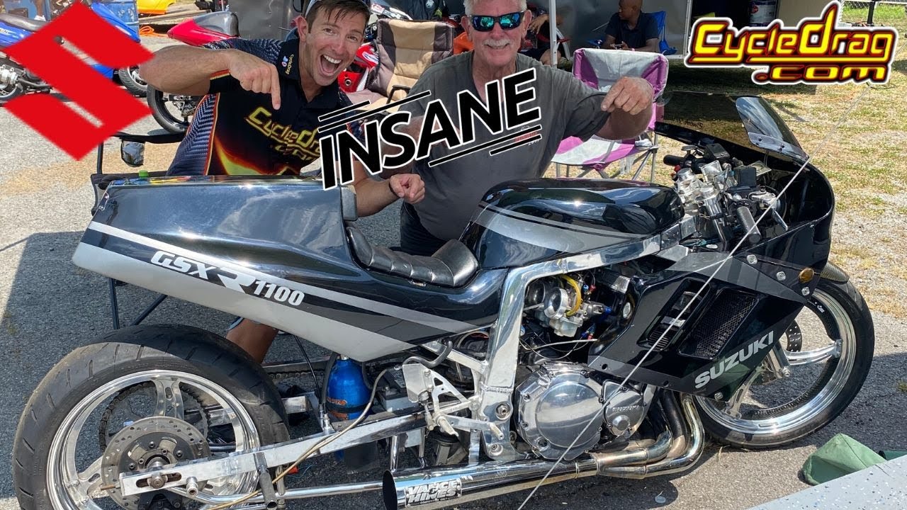 Most INSANE NITROUS GSXR & WHY he MUST Sell it! Old School Bike Runs 8.60s w 255 Pound rider!