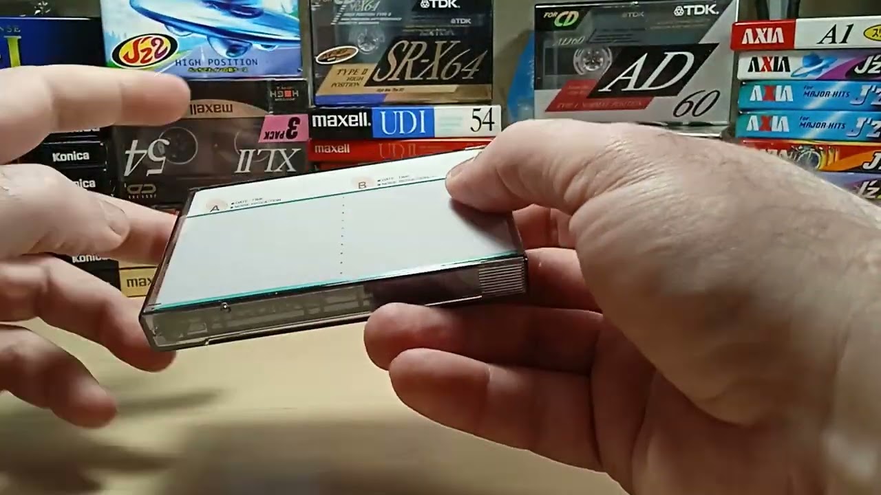 Распаковка аудиокассеты TDK CDing I. Калибровка на Nakamichi 582
