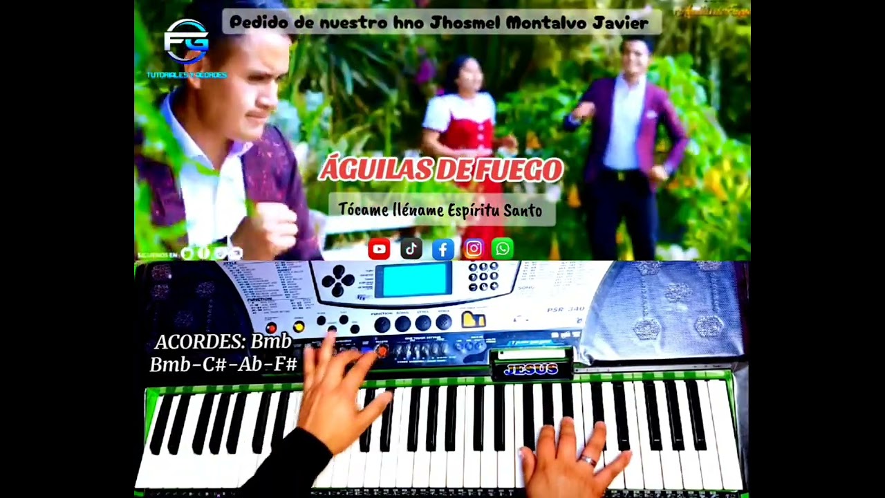 Águilas de Fuego - tócame lléname. TUTORIALES Y ACORDES FG. 