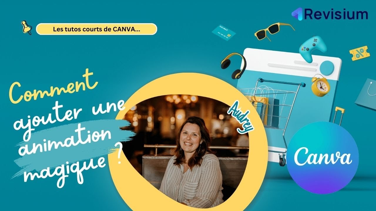 CANVA Tips (PC) : comment ajouter une animation magique dans une création Canva ? (débutant)