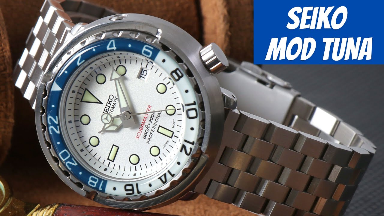 Custom Seiko Tuna MOD Full Lume - Wristmodding Review #seikomod #watchreview