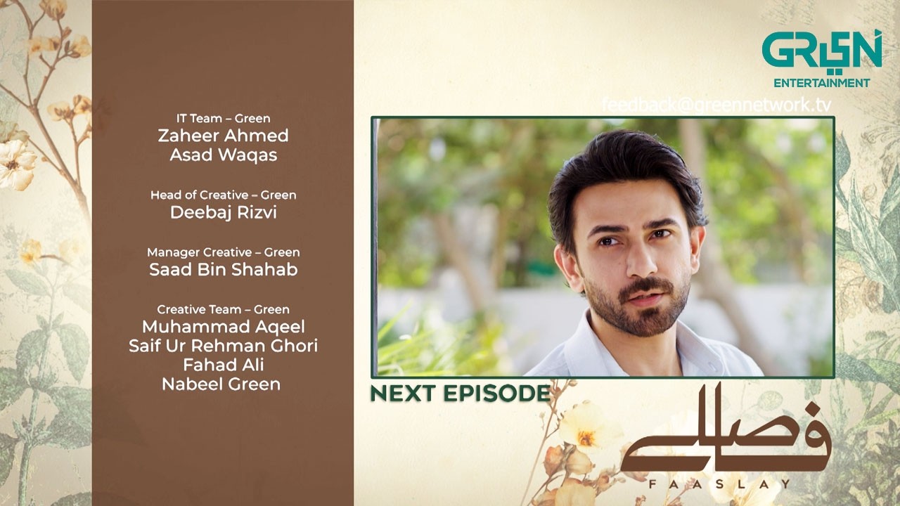 Faaslay Episode 44 ( Teaser ) 13th March 2026 | Ali Ansari - Saboor Aly | Green TV Entertainment