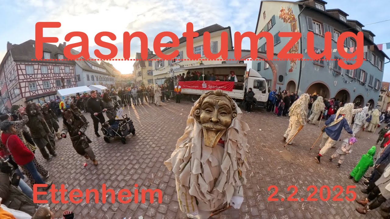 🎎👺Fasnet Umzug der Narrenzunft „Hoorig“ - Ettenheim 2.2.2025