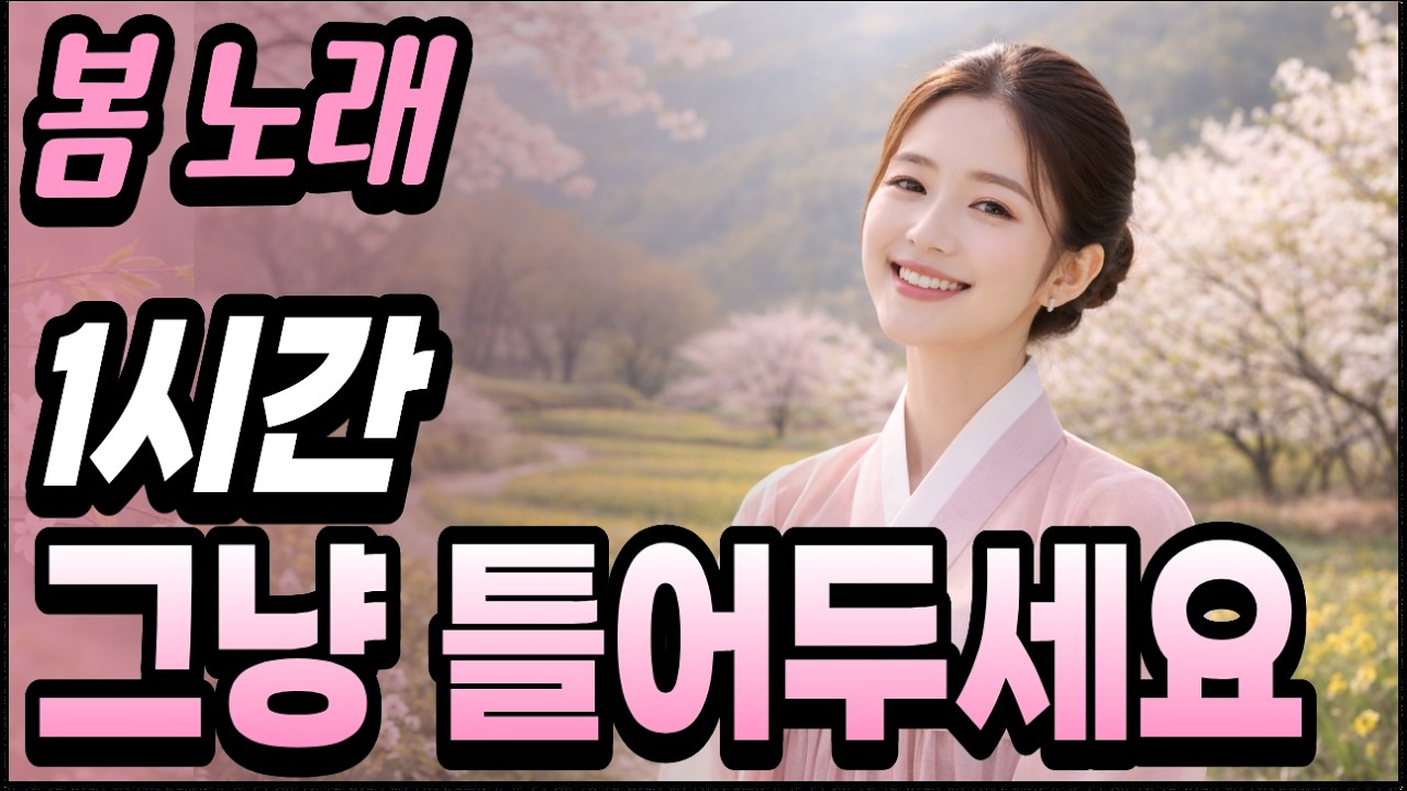 봄에 들으면 기분 좋아지는 트로트 메들리 1시간