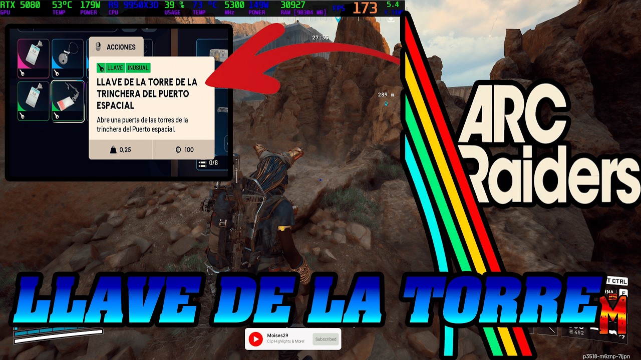 OTRA LLAVE DEL PUERTO ESPACIAL ARC RAIDERS | RTX 5080 | R9 9950X3D | 96GB RAM | 2K |